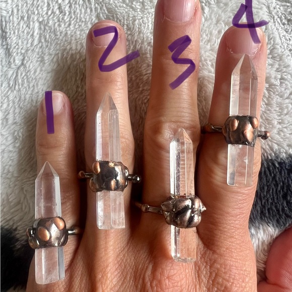 Single Point Quartz Power ⚡️ Ring. Adjustable - Picture 3 of 8